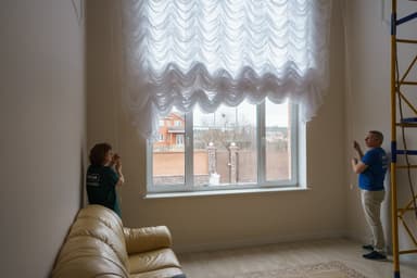 Французька штора на велике вікно - фото 6
